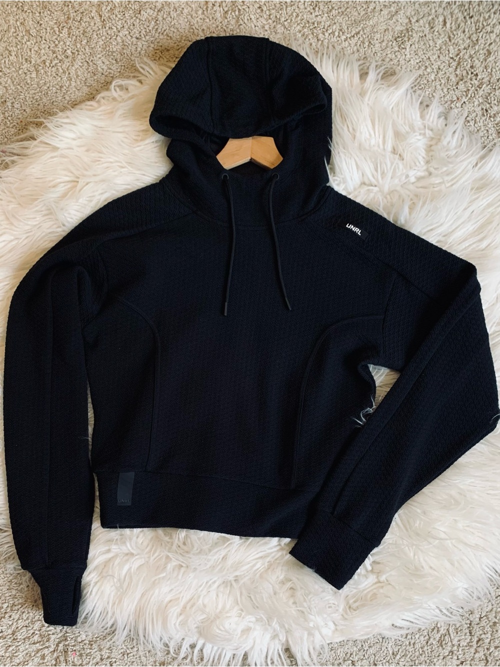 NWT UNRL Elevation Hoodie Black Size Small